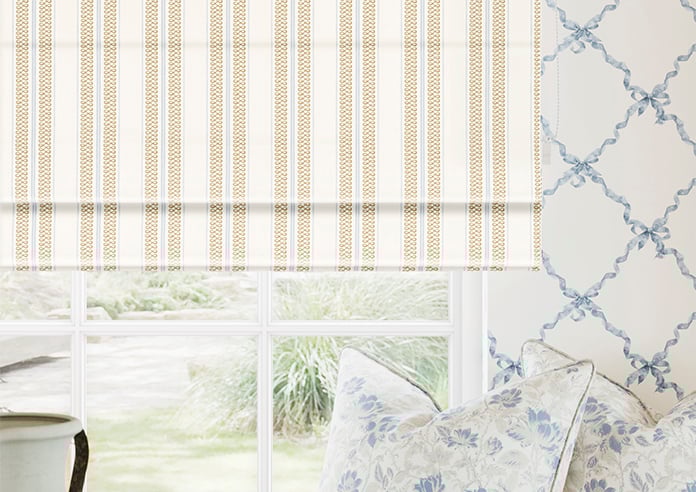 Noble Stripe, Rye - Twist&Fit Roman Blind - Image 5